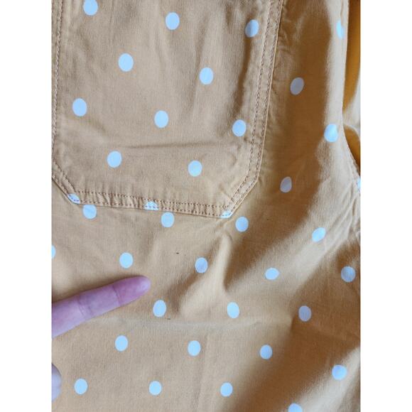 NWD Maeve The Colette Cropped Wide-Leg Pants Size 24 Tall Gold Polka Dot #7F408 - Picture 11 of 11